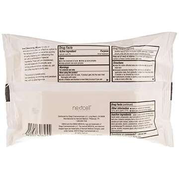 SUZANOBAGIMD On the Go Cleansing Wipes for Oily or Acne Prone Skin, 25 count