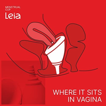 LEIA Menstrual Cup for Comfort and Low Cervix