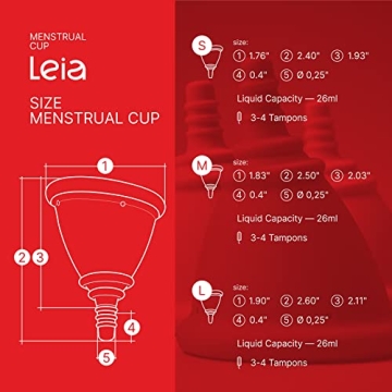 LEIA Menstrual Cup for Comfort and Low Cervix