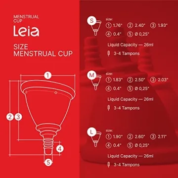 LEIA Menstrual Cup for Comfort and Low Cervix