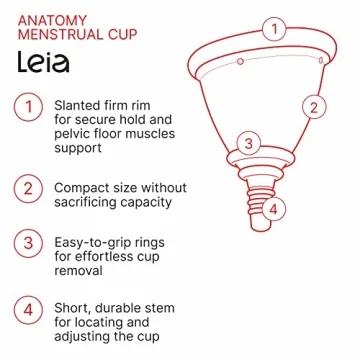 LEIA Menstrual Cup for Comfort and Low Cervix