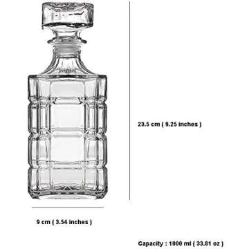 Elegant Whiskey Decanter Set for Spirits and Liquor