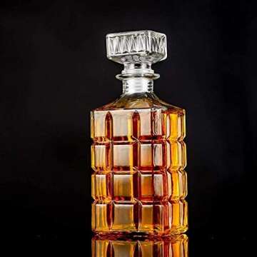 Elegant Whiskey Decanter Set for Spirits and Liquor