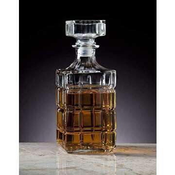 Elegant Whiskey Decanter Set for Spirits and Liquor