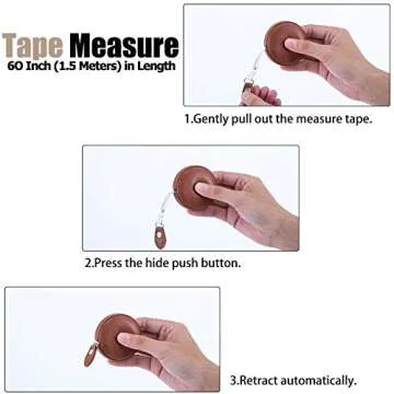 Elegant Retractable Measuring Tape for Sewing & Crafting