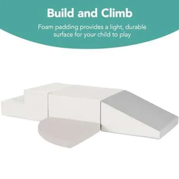 Best Choice Products 4-Piece Kids Climb & Crawl Soft Foam Block Activity Play Structures for Child D...