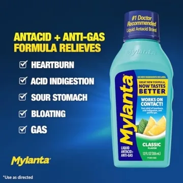 Mylanta Liquid Antacid for Heartburn Relief 12 oz