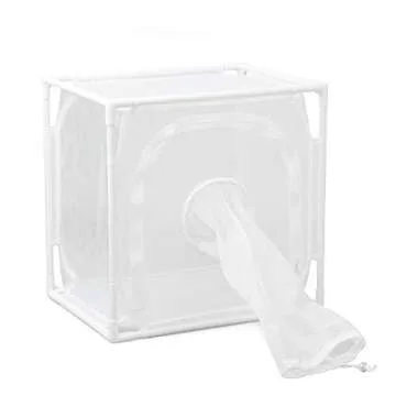 RESTCLOUD Monarch Butterfly Habitat Cage, Outdoor Insect Mesh Cage Terrarium 16" x 12" x 16"