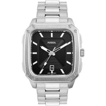 Fossil Men's Quartz Inscription Stainless Steel Watch