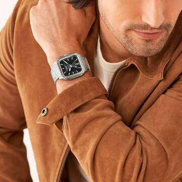 Fossil Men's Quartz Inscription Stainless Steel Watch