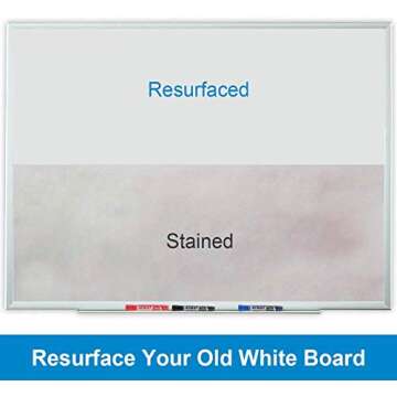 Whiteboard Wallpaper, White Board Stickers, Dry Erase Paper, Peel and Stick White Erase Boards for W...