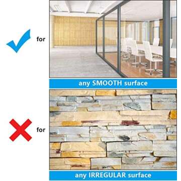 Whiteboard Wallpaper, White Board Stickers, Dry Erase Paper, Peel and Stick White Erase Boards for Wall/Table/Doors/Glass/Fridge, 8 x 4 ft/96 x 48 inches, 9 Dry Erase Markers