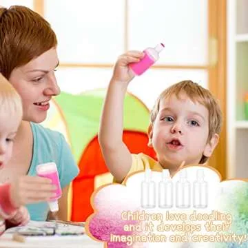 24 Pack Refillable Paint Dauber Bottles for Kids Art