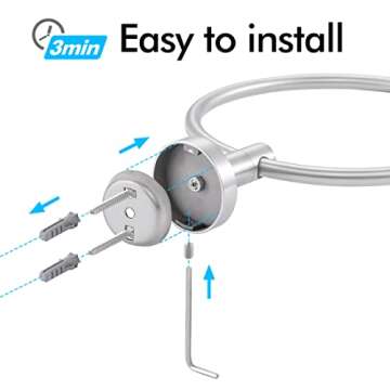 KES Towel Ring for Bathroom, Rustproof Hand Towel Holder