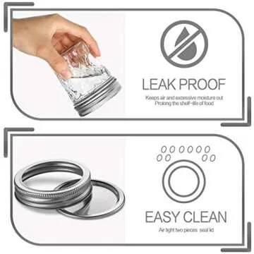 VERONES 20 Pack 6oz Mason Jars with Lids for Canning