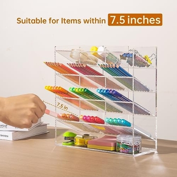 BEYGORM Acrylic Vertical Marker Organizer - Space Saver