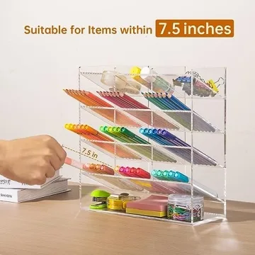 BEYGORM Acrylic Vertical Marker Organizer - Space Saver