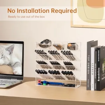BEYGORM Acrylic Vertical Marker Organizer - Space Saver