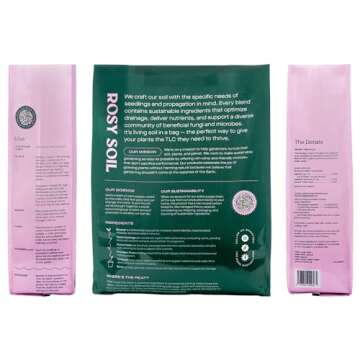 Seedling Seed Starter Soil Mix - Peat-Free Organic Potting Mix for Seeds, Cuttings, Microgreens - En...