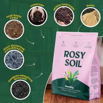 Organic Seed Starter Soil Mix for All Seedlings 8qt