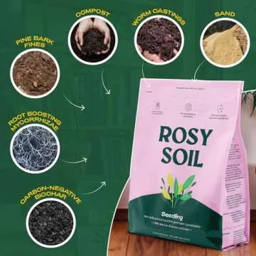 Organic Seed Starter Soil Mix for All Seedlings 8qt