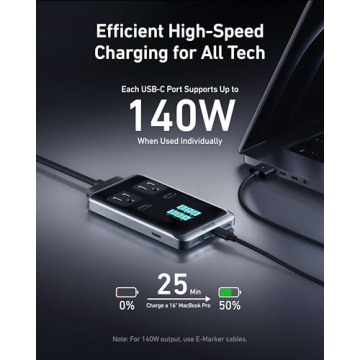 Anker 240W 8-in-1 USB C Power Strip with Detachable Cord