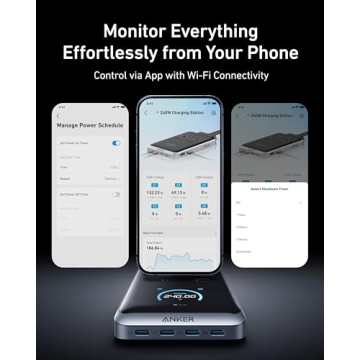 Anker 240W 8-in-1 USB C Power Strip with Detachable Cord