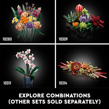 LEGO Icons Dried Flower Centerpiece Set for Adults