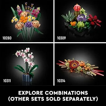 LEGO Icons Dried Flower Centerpiece Set for Adults