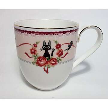 Noritake Kiki's Delivery Service Jiji Mugcup Pink Studio Ghibli MJ58186/H-612L