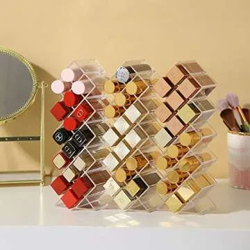 V-HANVER 2-Pack Lipstick Organizer Tower for Makeup