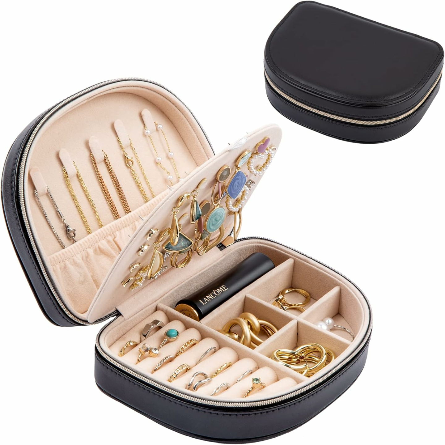 Stylish Compact Travel Jewelry Box for Women