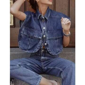 Stylish Cropped Button Down Shirt for Women - Summer Top