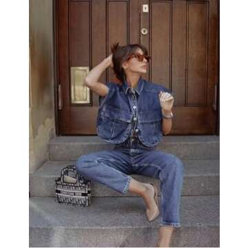 Stylish Cropped Button Down Shirt for Women - Summer Top