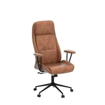 BOWTHY Ergonomic Leather Office Chair - Modern Comfort & Style