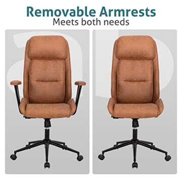 BOWTHY Ergonomic Leather Office Chair - Modern Comfort & Style