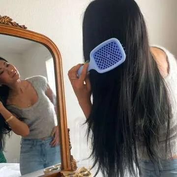 FHI Heat - UNbrush Detangling Brush Combo Pack — Original & Mini UNbrush Hairbrush for All Wet/Dry Hair Types — DuoFlex Anti Static Hair Brush, Vented Detangler Brush for Pain-Free Styling