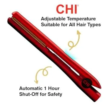 CHI New CHI Original Digital Ceramic Hairstyling Iron 1" Ruby Red, 1 lb.