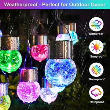 MAXvolador 12-Pack Hanging Solar Lights for Stunning Outdoor Ambiance