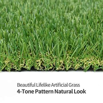 RoundLove Artificial Turf Lawn for Pets and Outdoor Use