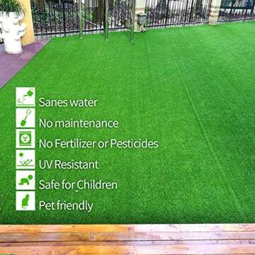 RoundLove Artificial Turf Lawn for Pets and Outdoor Use