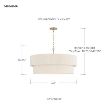 Delaney Modern Hand-Wrapped Rope Pendant Fixture