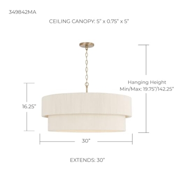 Delaney Modern Hand-Wrapped Rope Pendant Fixture
