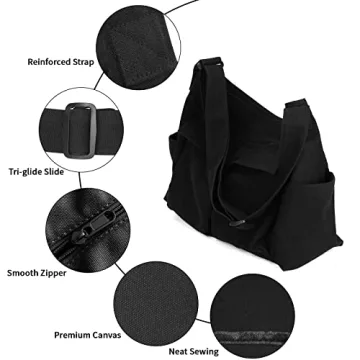 Charlore Durable Canvas Messenger Bag for All Users