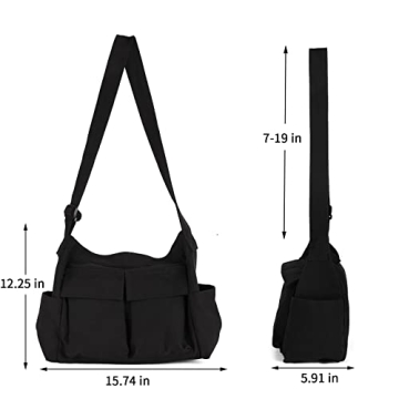 Charlore Durable Canvas Messenger Bag for All Users