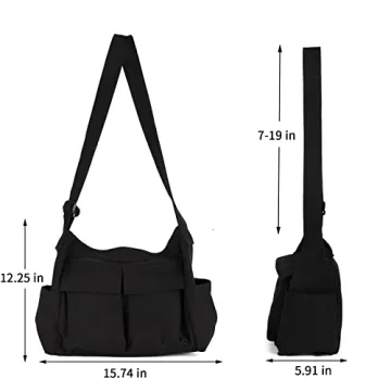 Charlore Durable Canvas Messenger Bag for All Users