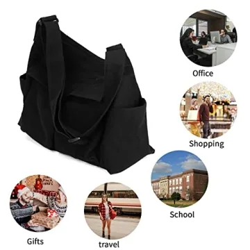 Charlore Durable Canvas Messenger Bag for All Users