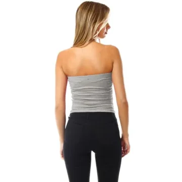 MixMatchy Women's Double Layered Tube Top 3PACK