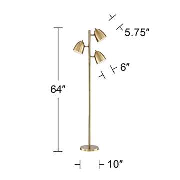 360 Lighting Aaron Mid Century Modern Floor Lamp - 64" Tall