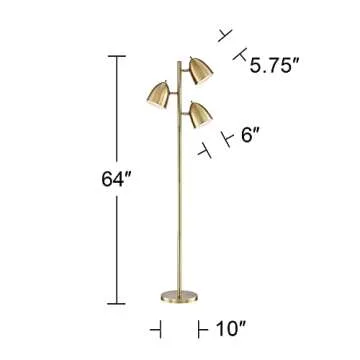 360 Lighting Aaron Mid Century Modern Floor Lamp - 64" Tall